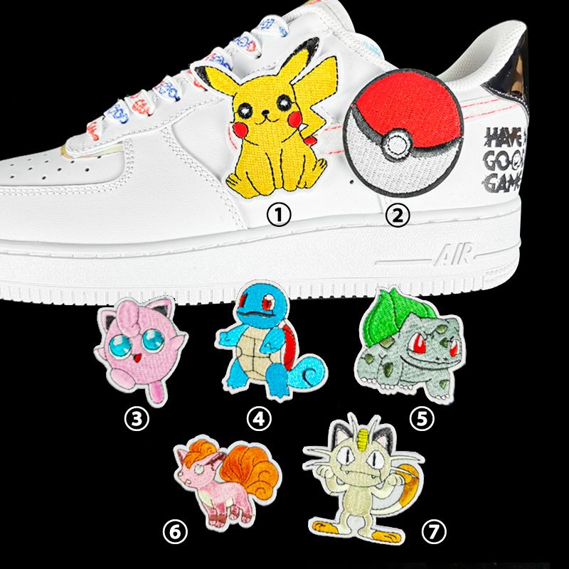 适配耐克af1空军一号blazerlol电玩像素夜光鞋带lol魔术贴配件 电量