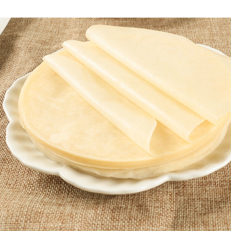 北京烤鸭饼皮批发商用荷叶饼春饼皮手工薄卷饼皮包烤鸭面饼家庭定制