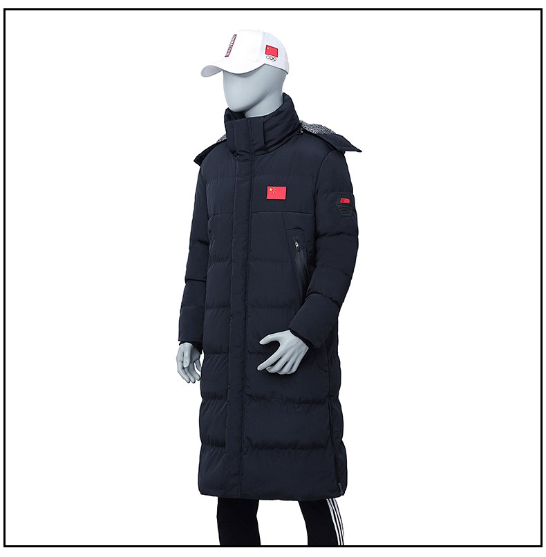 卡尔美同款国家队运动员训练大衣体育生冬训长款外套过膝儿童综合训练