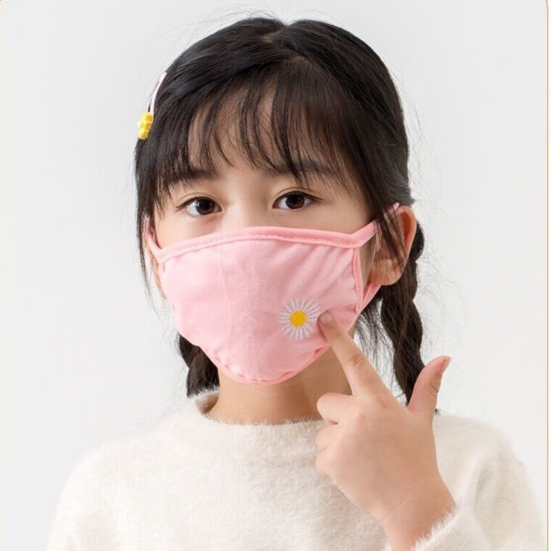 小学生口罩女9-13岁3-15岁秋冬儿童口罩女童小学生可爱保暖防尘太空棉