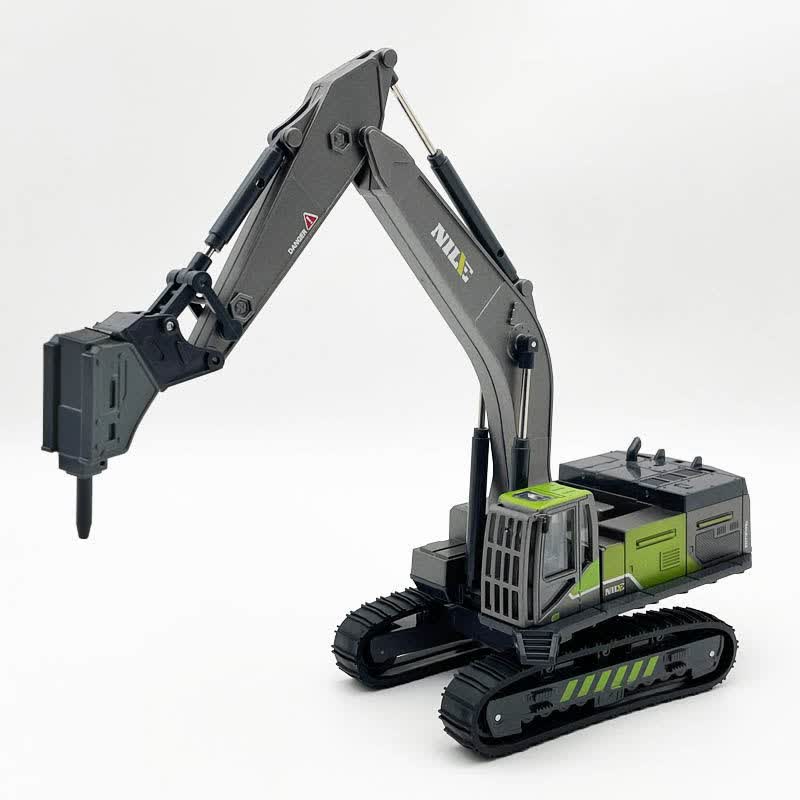 迪士尼disney德立信破碎机玩具车钻地机抓木机碎石车修路车男孩儿童