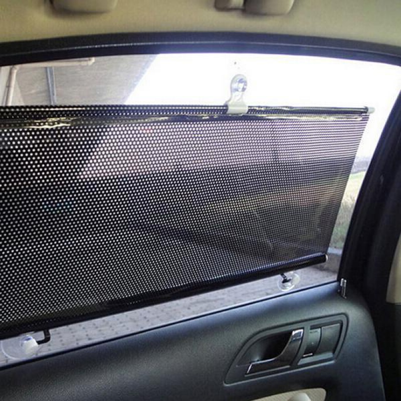 汽车遮阳伞遮阳挡遮阳帘防晒车窗汽车遮阳板自动伸缩遮阳帘隔热帘遮阳