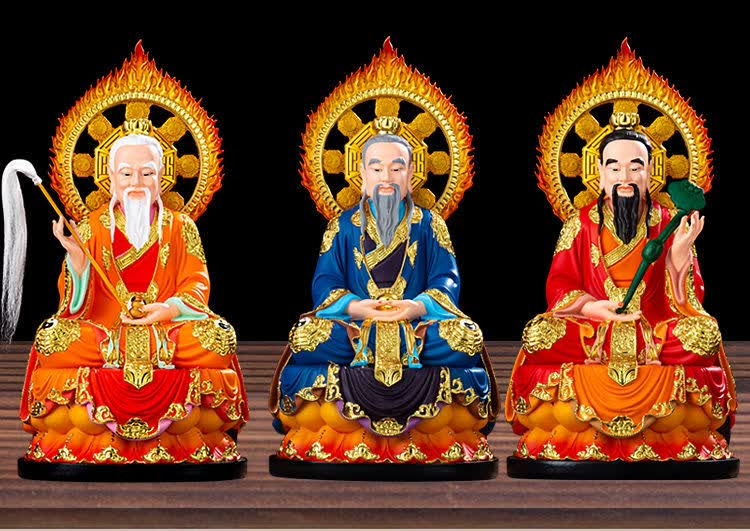 乔梵格三清道祖神像道教祖师爷元始灵宝道德天尊道家佛像新款太上老君