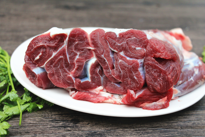 新鲜牛肉 牛腱子肉一斤 黄牛肉腿肉后腿大腱子前腿腱子黄牛腱子肉