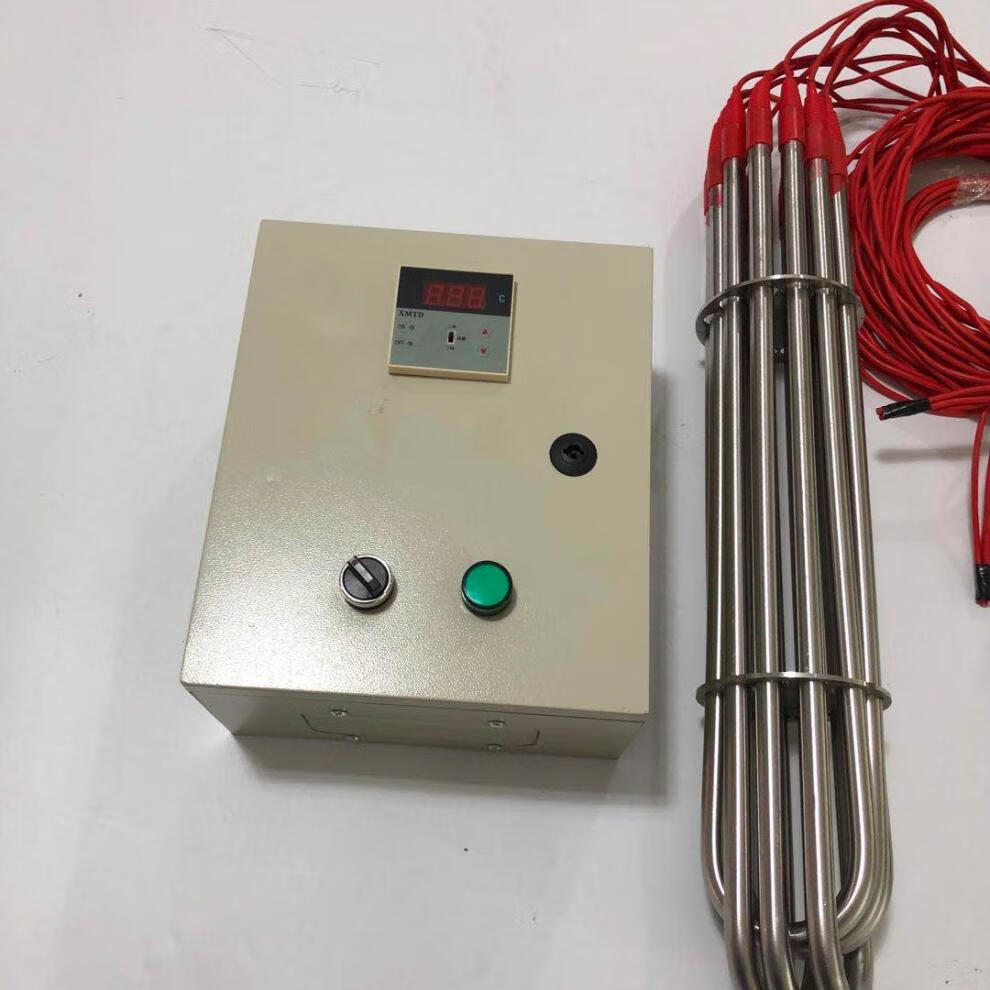 管大功率防爆型潜水加热管投入水槽油罐池加热棒定制 380v6kw【图片