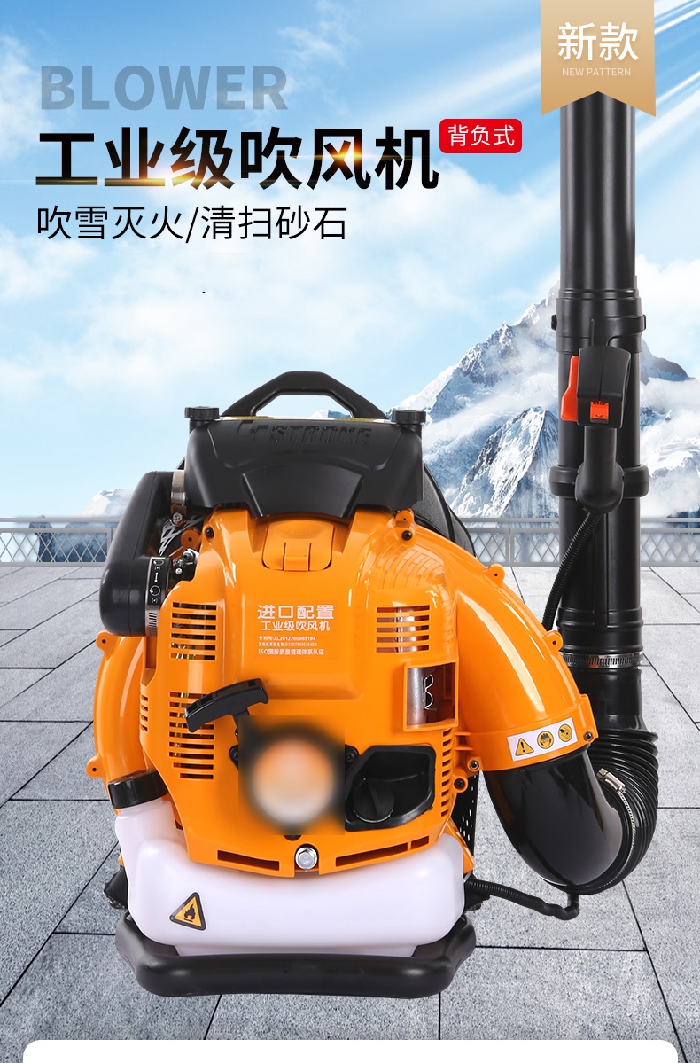 汽油吹风机吹雪机大功率风力灭火机背负式工地施工用吹落叶混合油x300