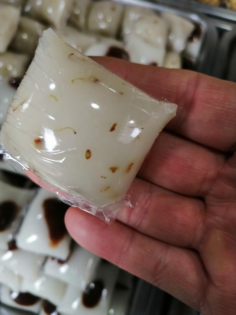 晨臻 手工糯米凉糍粑1斤,白米团子糯米糕团凉糕 湖北荆州特产 桂花味