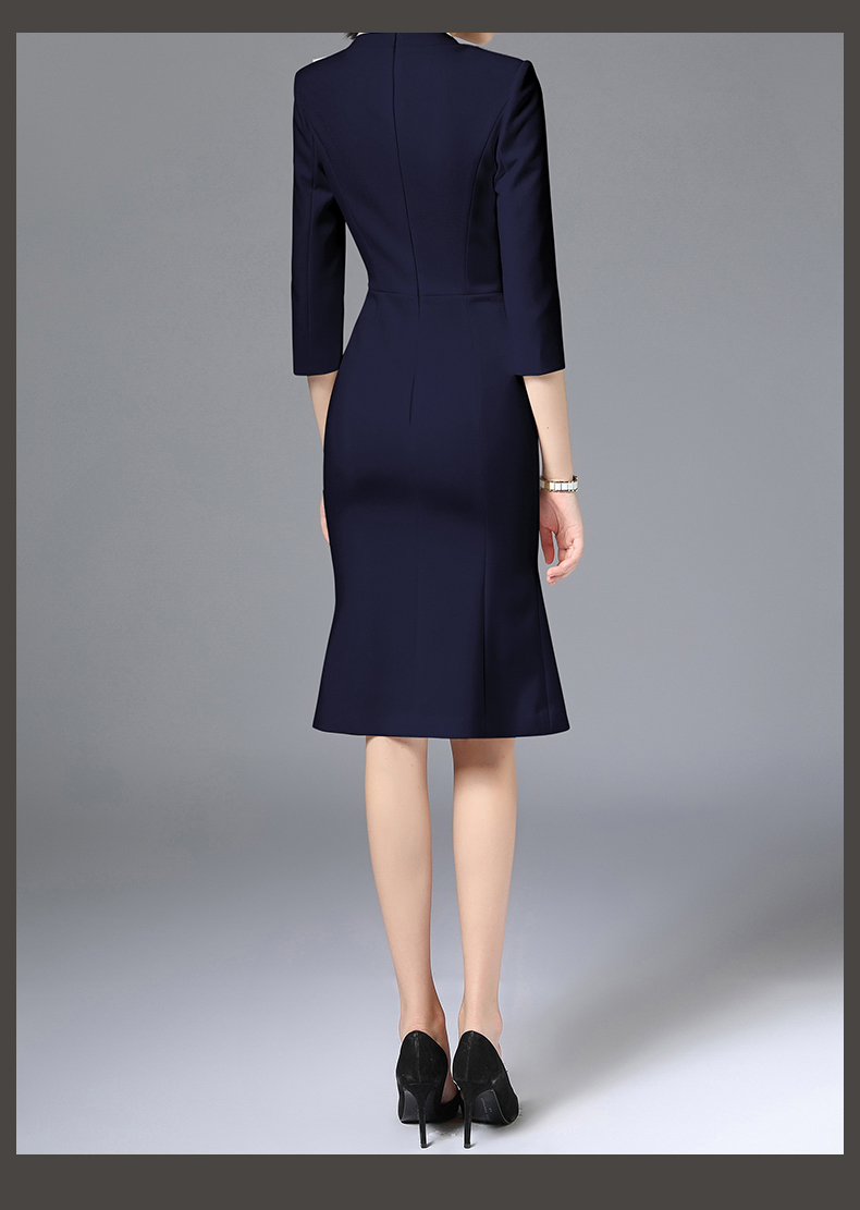 罗蒙romon 职业套装女裙装时尚空姐制服连衣裙气质女神范ol通勤正装