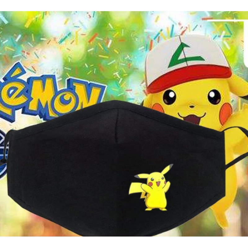 皮卡丘口罩动漫皮卡丘口罩25男女七龙珠龙猫防尘透气防寒保暖口罩立体