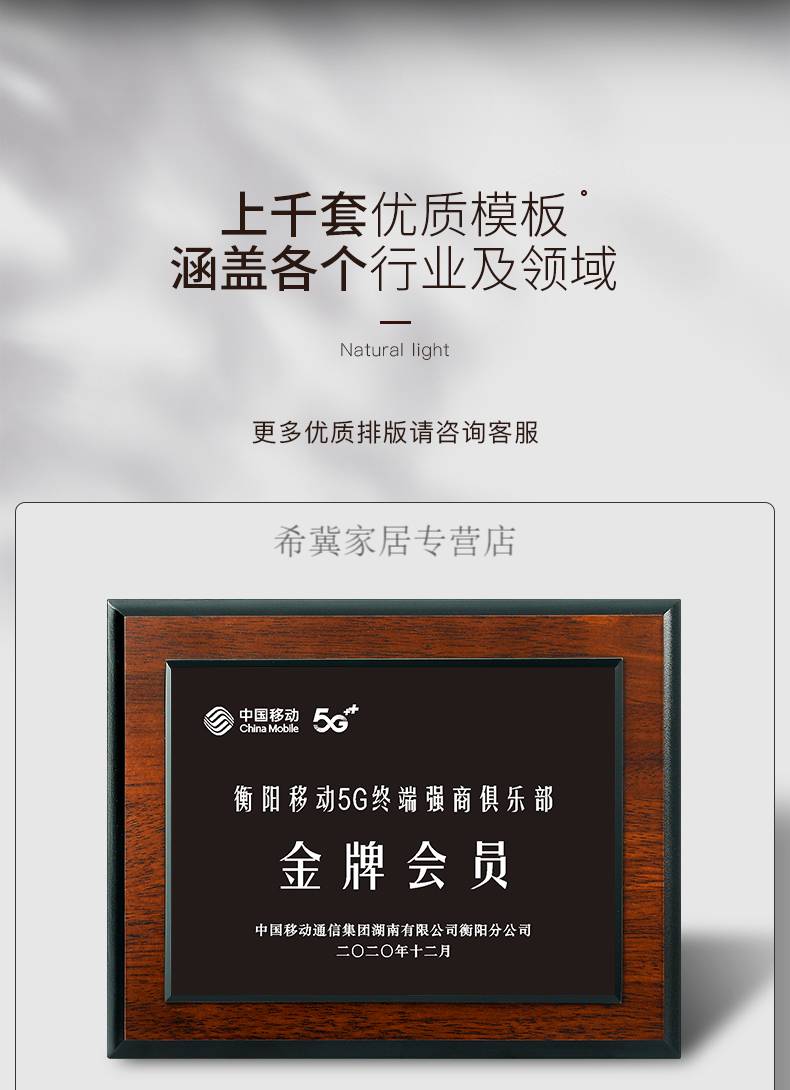 牌水晶木质牌匾实木金箔木托奖牌匾荣誉创意奖杯定制款式09尺寸详询