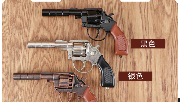 火炮左轮左轮砸响炮砸响枪金属可拆卸模型儿童玩具枪不可发射1205火柴
