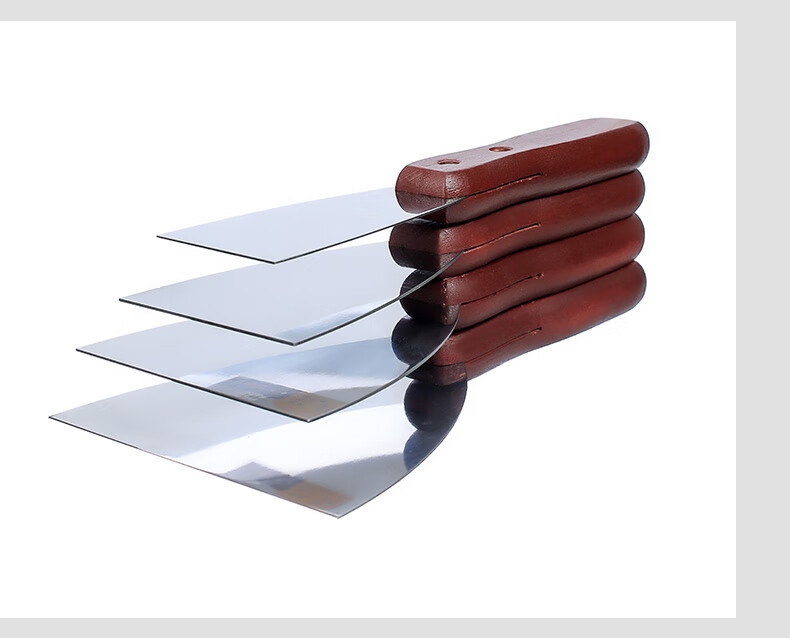 不绣钢油灰刀加厚型木柄铲刀油漆刀批灰刀抹灰刀刮腻子刀油漆工具