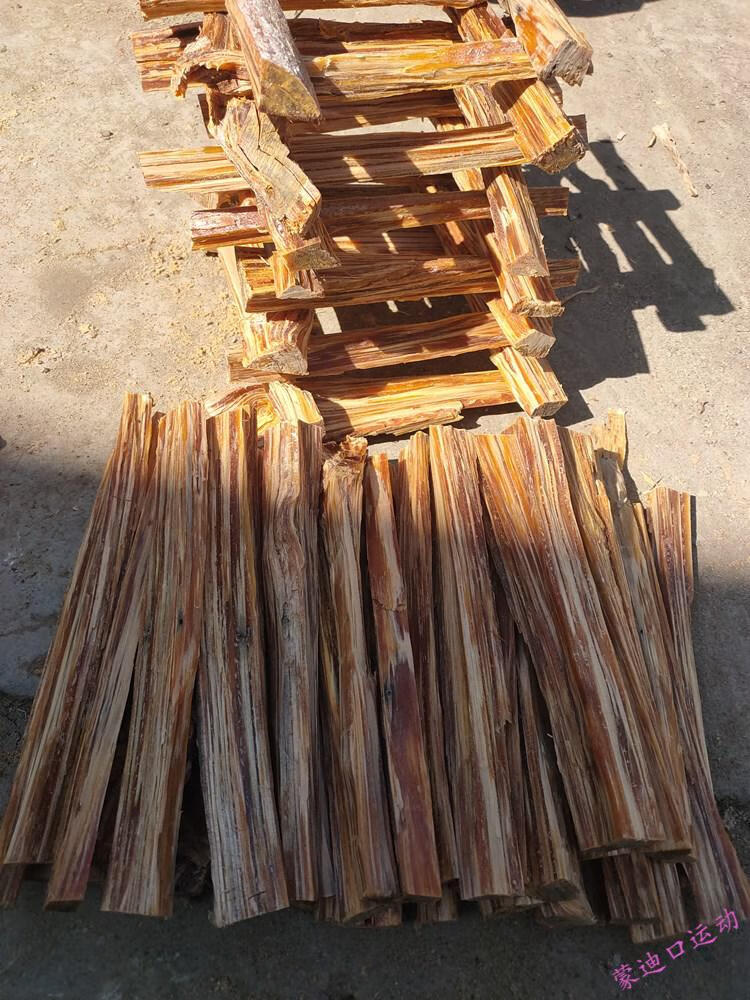 松明引火条户外引燃条助燃块松明松光琥珀木生火燃料油柴松明子木炭