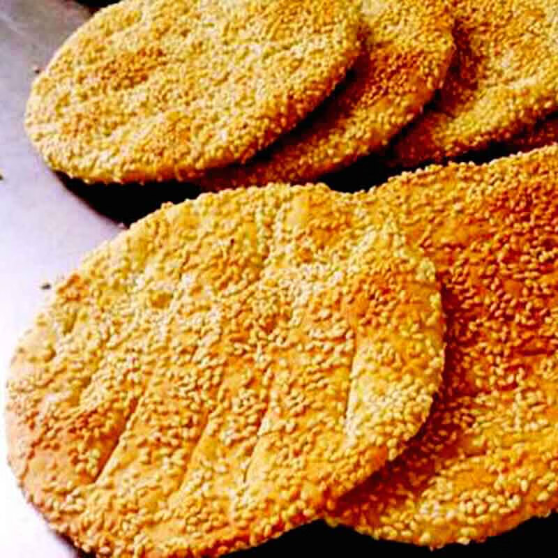 炕炕馍陕西特产安康汉阴炕炕馍芝麻饼 干烧饼 手工制作酥饼干个 咸味