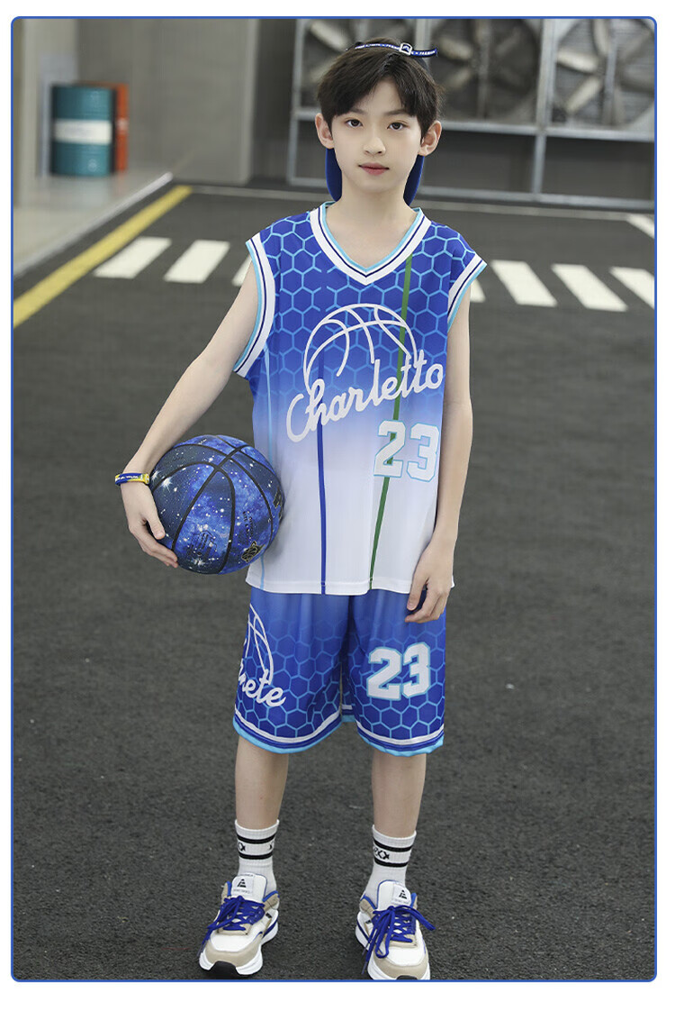 皮尔卡丹低价捡漏童装儿童篮球服套装夏装新款男童运动套装无袖薄款
