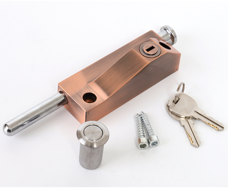 插销锁旋转门锁弹簧插销地插锁木门地锁有框铝合金门锁落地插销锁
