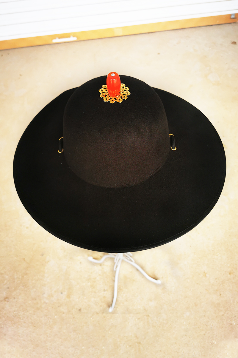 明朝古装帽子飞鱼服锦衣卫帽子古代黑色大圆帽明制汉服帽子男2020