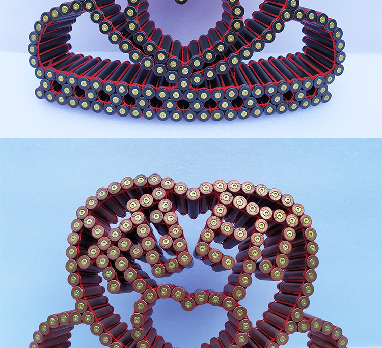 欧因 子弹壳工艺品95/03弹壳线编弹壳工艺品壳工艺品百年好合新婚快乐