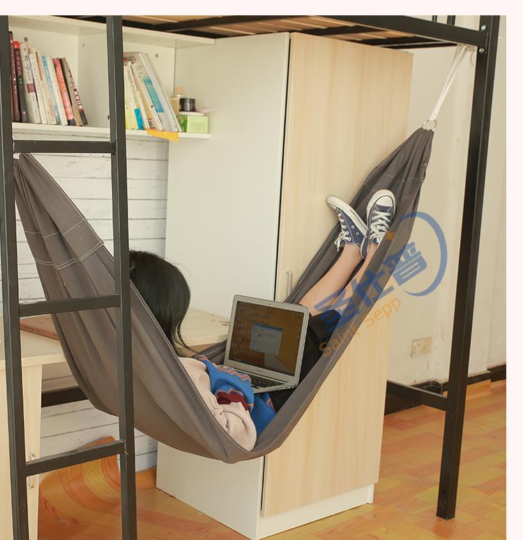 圣仕普大学生寝室宿舍吊床户外防侧翻神器加厚帆布可躺秋千摇篮网红