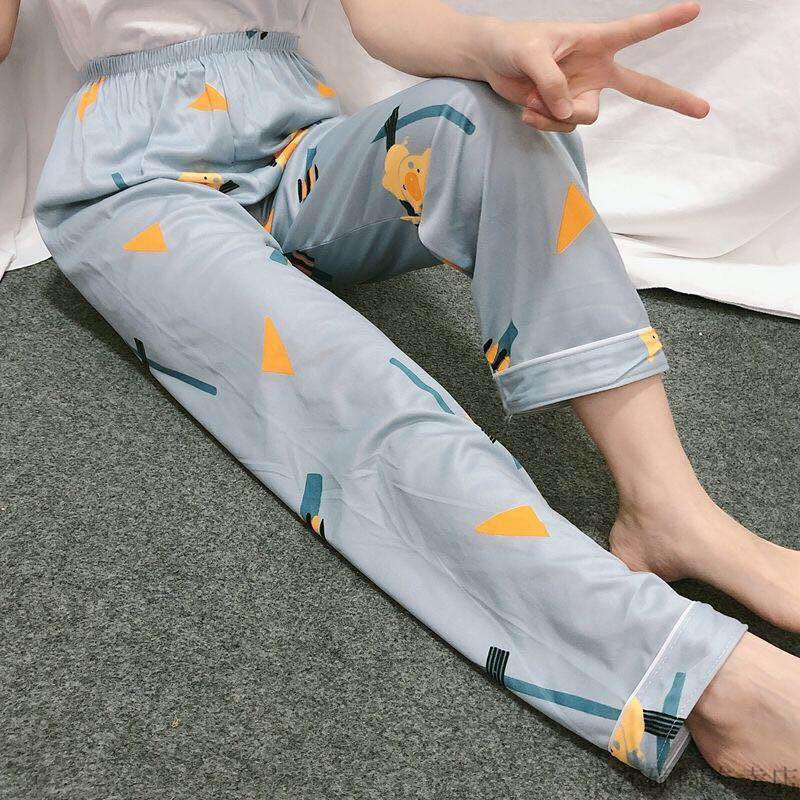 浪莎居家睡觉穿的睡裤女长裤春秋夏季纯棉宽松单件可外穿休闲居家可外