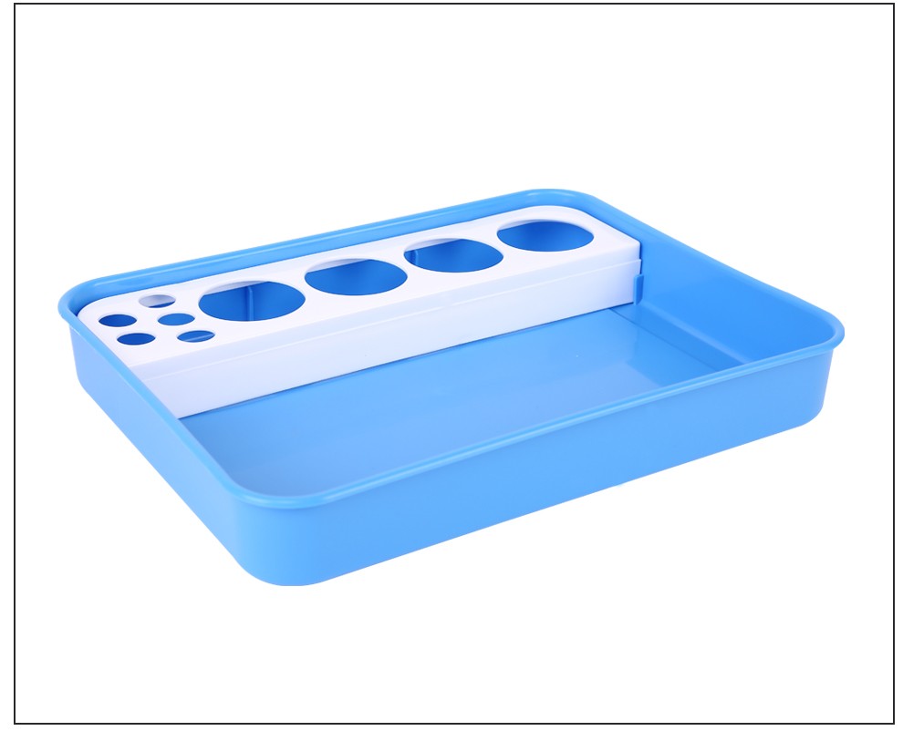 展浩 医用防碘伏治疗盘 abs塑料耐高温托盘 换药盘带架方盘治疗盘