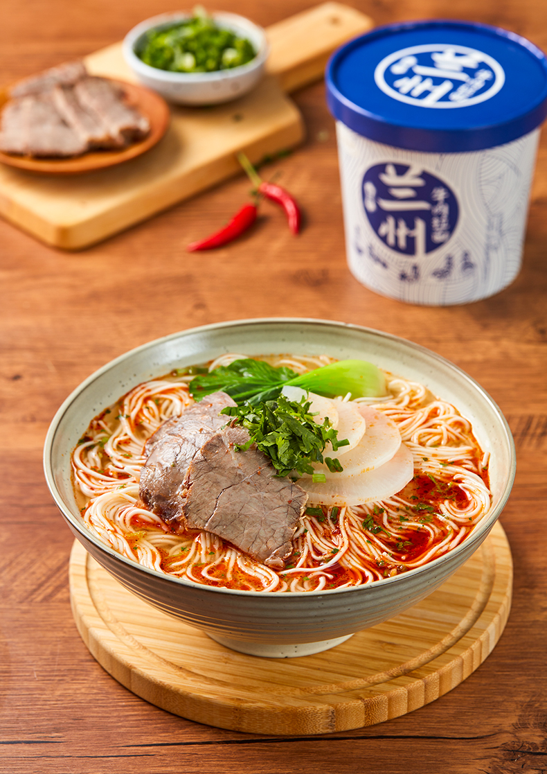 好紫味兰州牛肉拉面123g6桶12桶泡面方便面整箱面食宿舍夜宵方便速食