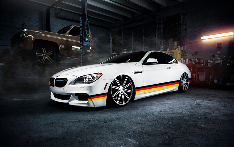 汽车个性三色拉花机盖贴纸宝马m米字条纹三色引擎盖拉花装饰车贴 德国