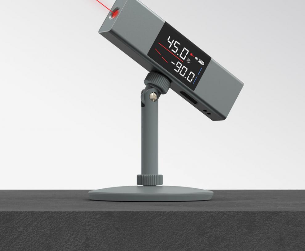 定制杜克激光投线角度仪高精度电子数显水平尺小型便携式测量仪 杜克