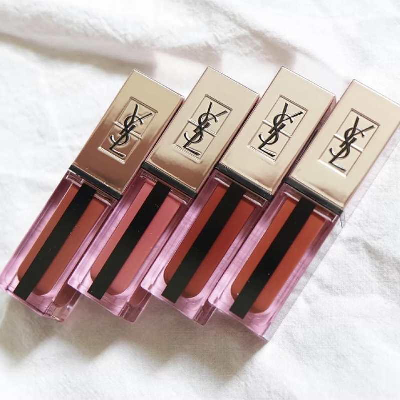 ysl粉金唇釉214/202/207/204 圣罗兰玫瑰金小粉条口红202/211/213 加