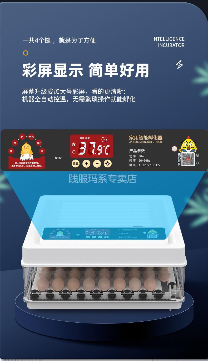 孵化器全自动家用小型孵蛋器水床小鸡蛋芦丁孵化器小型机器家用全自动