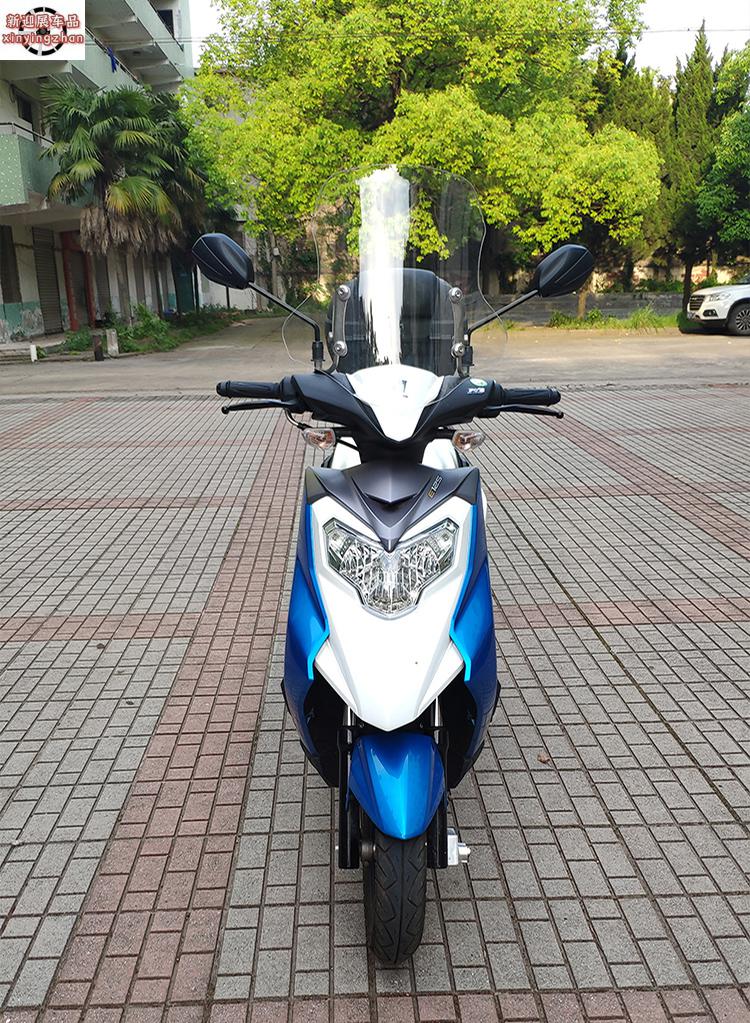 适用于豪爵super eagle125鹰风挡前风挡板风玻璃改装 茶色厚5mm中款