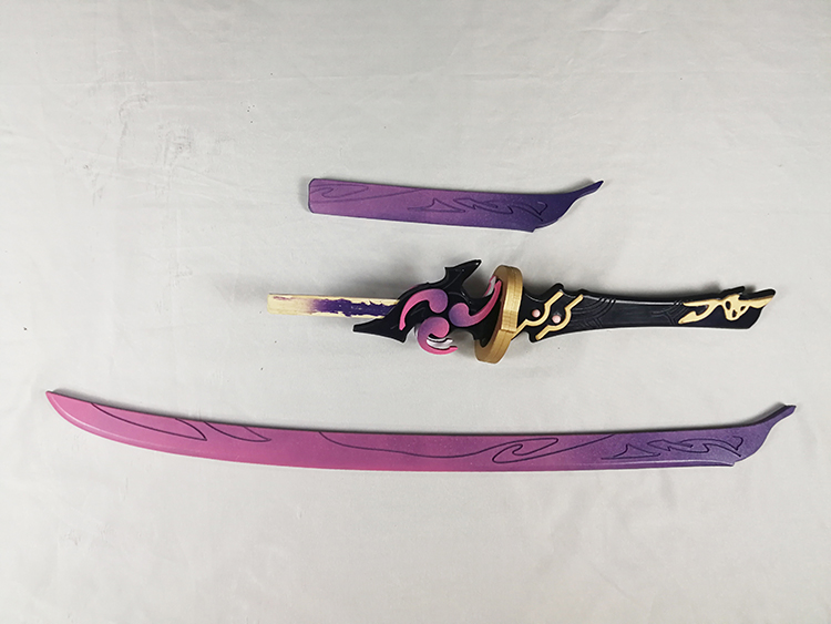 原神cos道具雷神巴尔专剃草之稻光雷电将军无想的一刀 无想的一刀(可