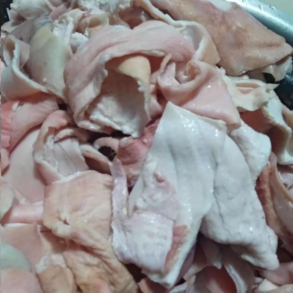 农家散养,生猪皮 新鲜猪脊皮 生鲜冷冻脊皮肉皮 天天出新货 3斤农家