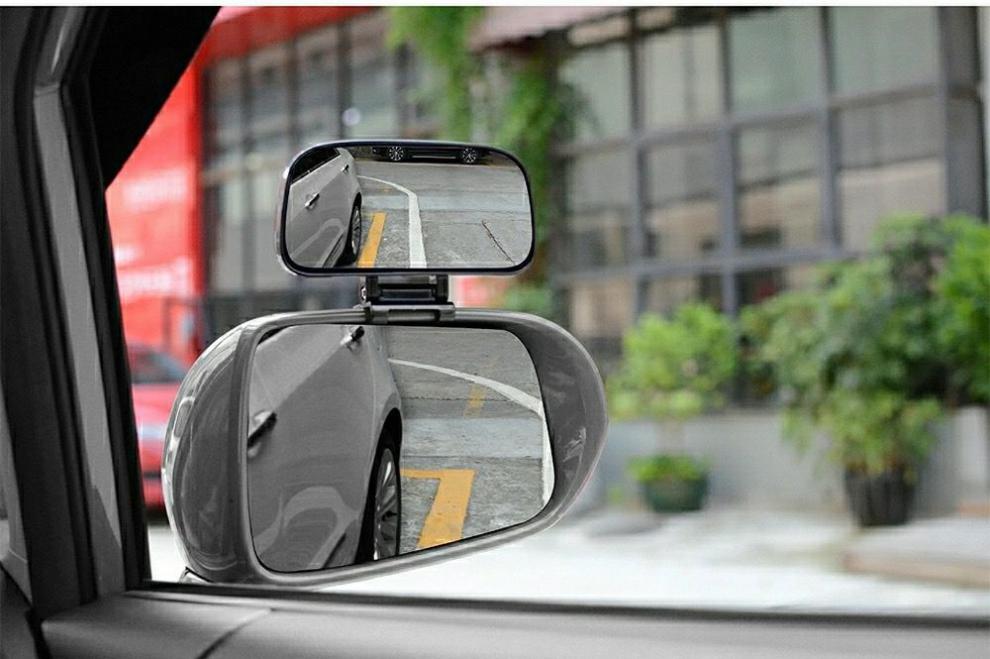 3汽车盲区镜透视镜多功能后视镜小圆镜倒车镜反光镜辅助镜子黑色一对