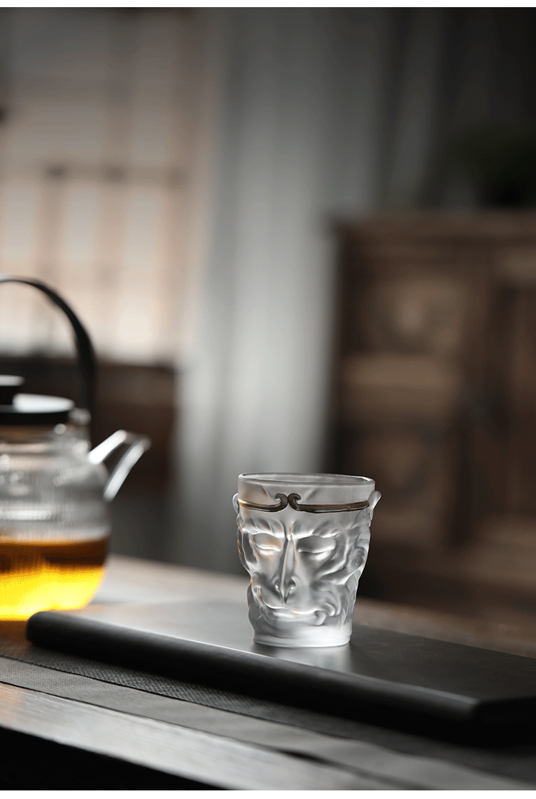大圣主人杯男士悟空茶杯礼盒装家用磨砂玻璃喝茶杯子精致创意茶具生日