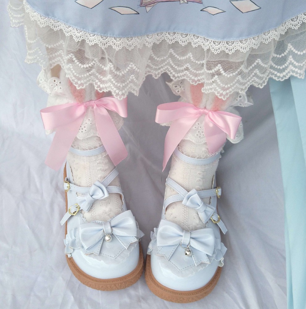 鞋子女学生韩版原宿风告白奶糕lo鞋蒲月梦原创lolita鞋洛丽塔女鞋学生