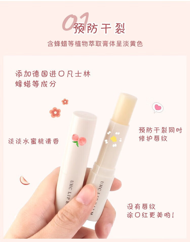 拉美拉凡士林变色润唇膏保湿补水女学生款唇膜防干裂唇膏打底无色口油 01#干裂