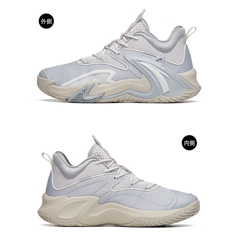 安踏空域篮球鞋男2022春季新款实战球鞋低帮耐磨防滑运动鞋1122116083