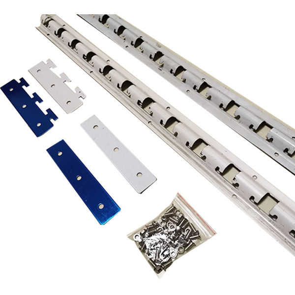 あぃ空调隔断磁性门帘龙骨架夹片pvc门帘挂钩轨道门帘不锈钢配件轨道