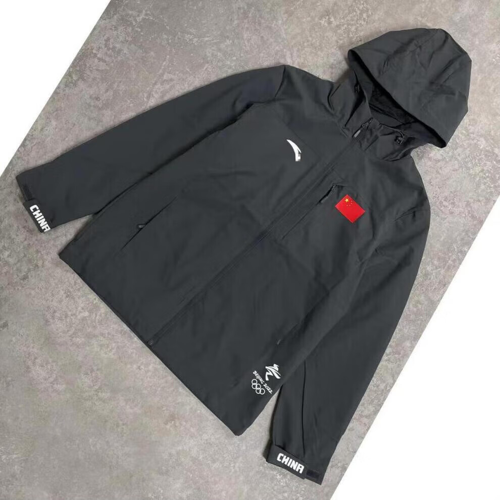 堂峻国服夹克国旗冲锋衣中国国旗冲锋衣男女外套春秋运动休闲户外防风