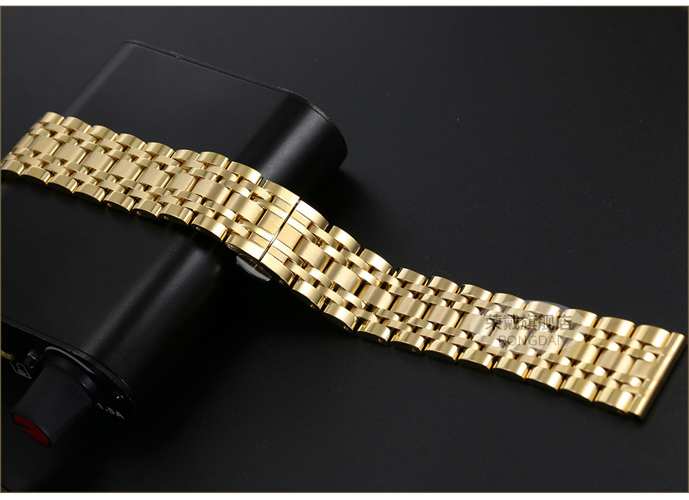 万国柏涛菲诺表带适用iwc万国葡萄牙葡7柏涛菲诺马克精钢手表链钢带男