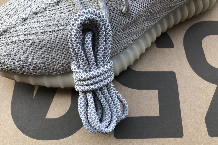 适配于阿·迪达斯椰子·350v2冰蓝鞋带满天星反光圆形鞋带芝麻布y