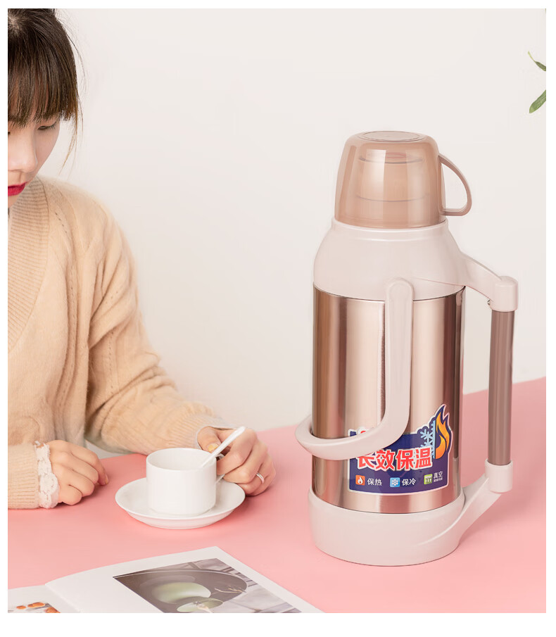 希乐暖壶开水瓶热水瓶家用暖瓶大容量保温壶玻璃内胆学生宿舍用 13001