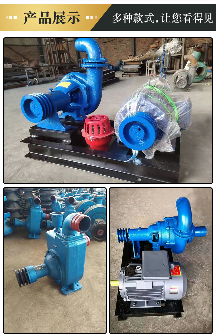 卧式抽沙泵吸砂泵河底清淤吸砂柴油机小型泥浆泵干沙4寸6寸抽沙机 进3