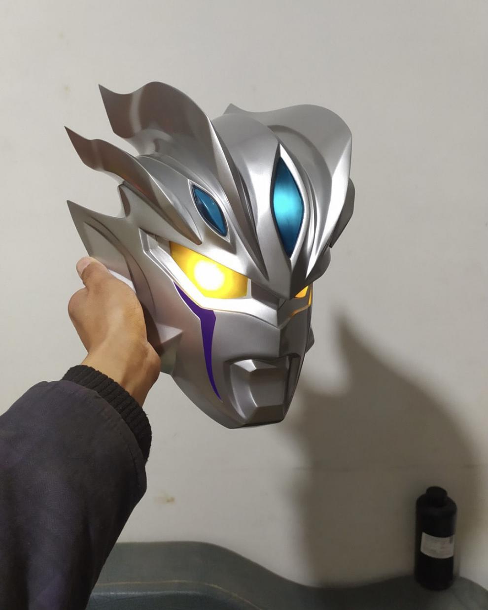 智能迪伽赛罗奥特曼头套触控头标可拿下来cosplay头盔耐摔 泰迦【图片