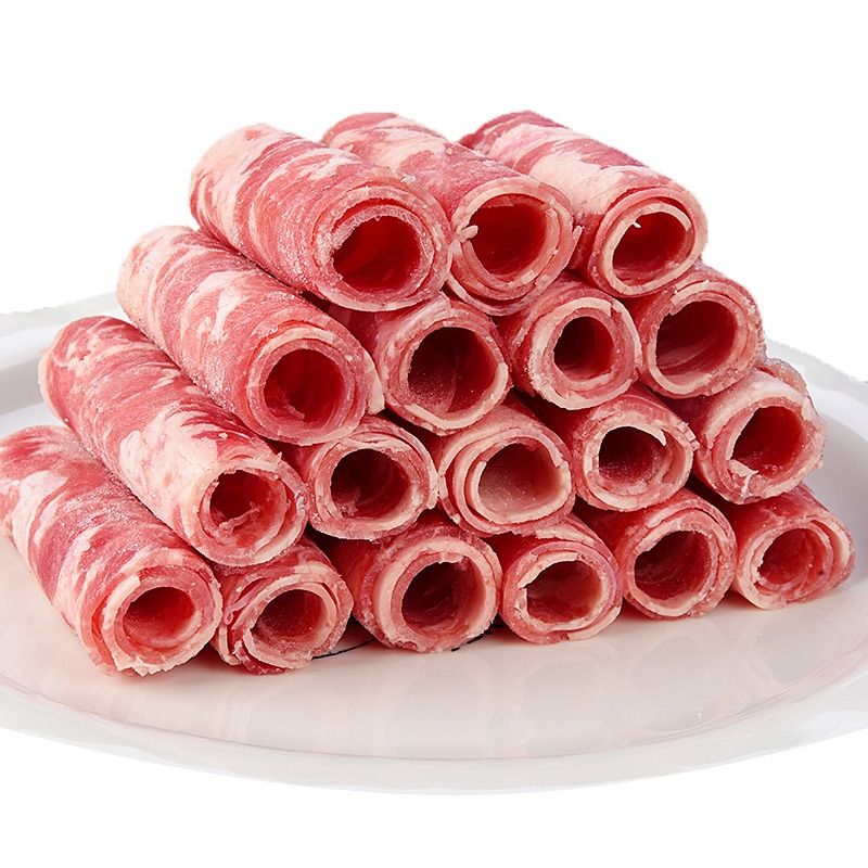 现切肥牛卷不散不碎真空包装涮火锅食材清真新鲜牛肉卷片 现切肥牛卷3