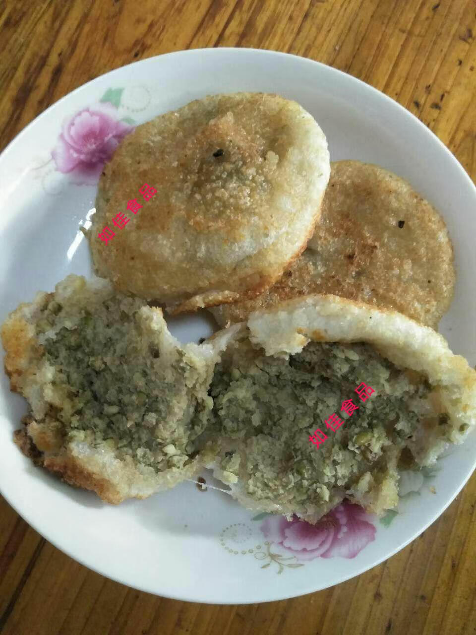 湖北孝感特产手工纯糯米绿豆糍粑新鲜糍粑一份40个真空加冰袋发货 咸