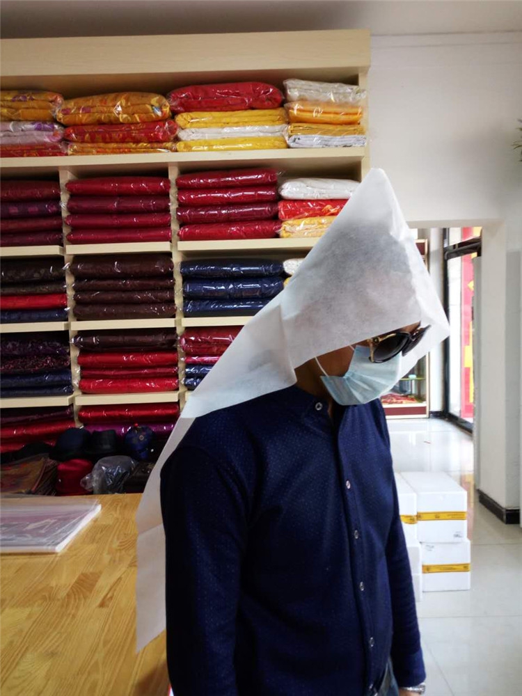 一次性孝衣 殡葬孝衣孝服无纺布一次性丧服披麻戴孝独立包装满可 黄色