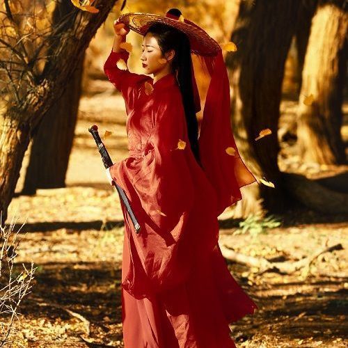 汉服侠客斗笠帽面纱古风帽子怜怜古装影视道具侠女风幕离遮容夏季防酾