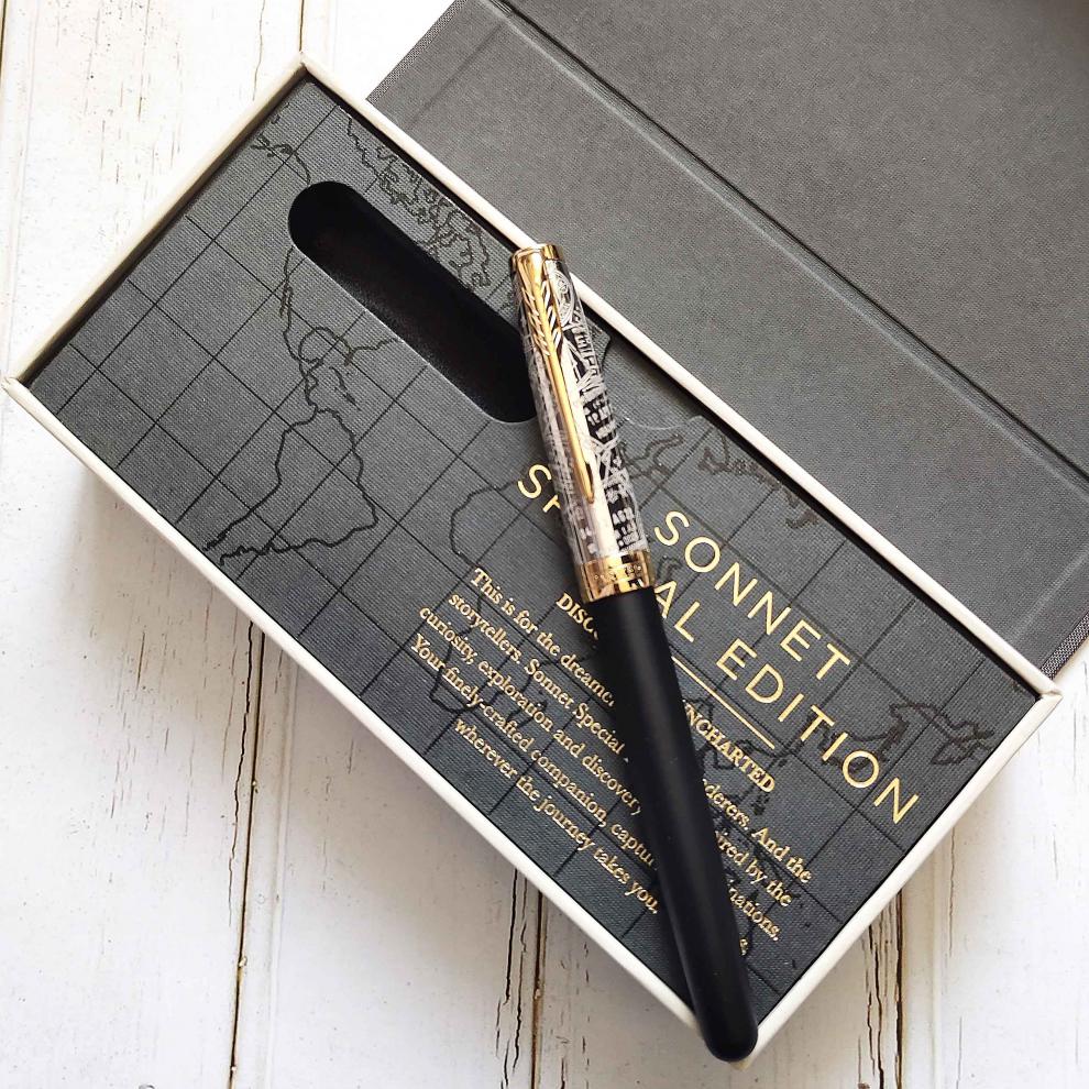 派克(parker)顺丰parker派克sonnet卓尔系列钢笔寰宇遨游未来憧憬18k